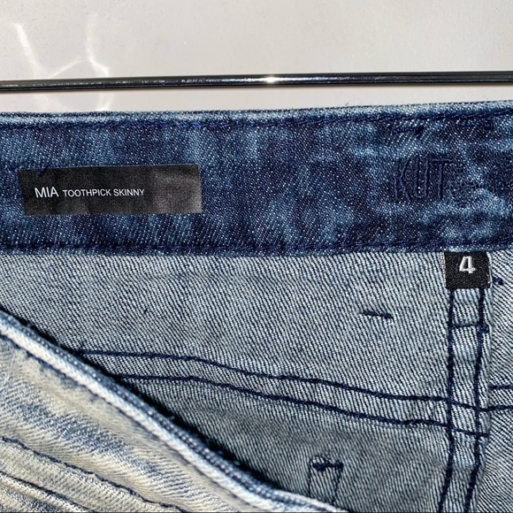 KUT From The Kloth Mia Toothpick Skinny Jeans Size 4 - Picture 6 of 10